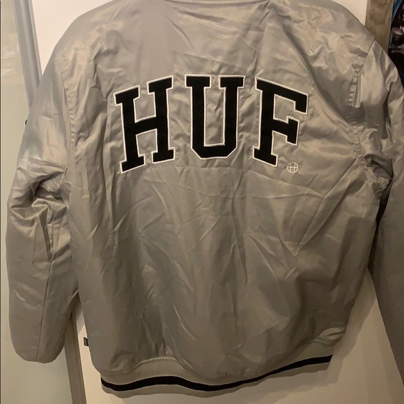 Huf Satin Reversible Bomber Jacket - Picture 6 of 6